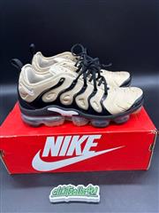 Nike Air VaporMax Plus BLACK/ BEIGE SZ 9.5 USED RE0825OY